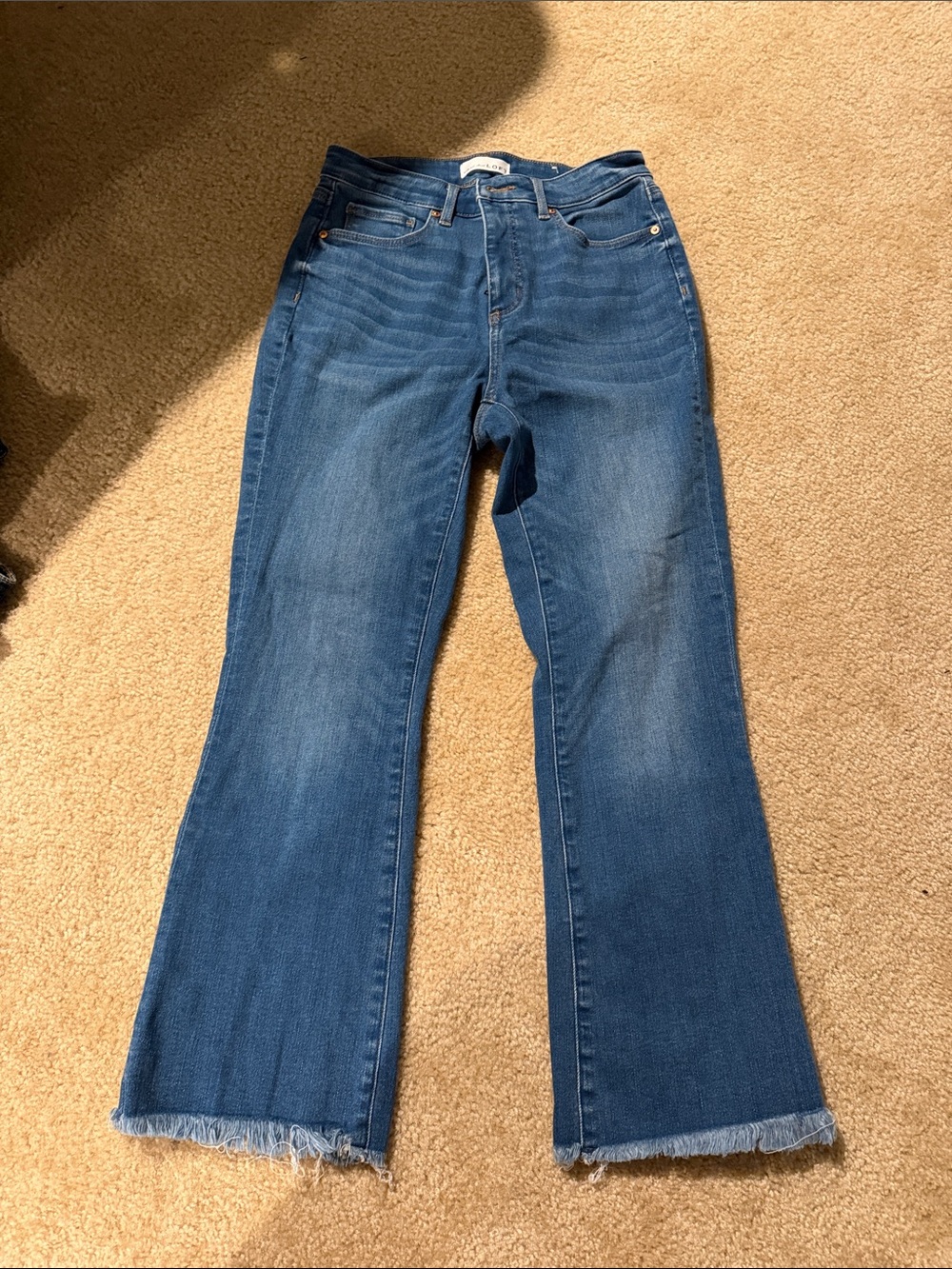 Loft Women’s Blue Frayed Hem Jeans